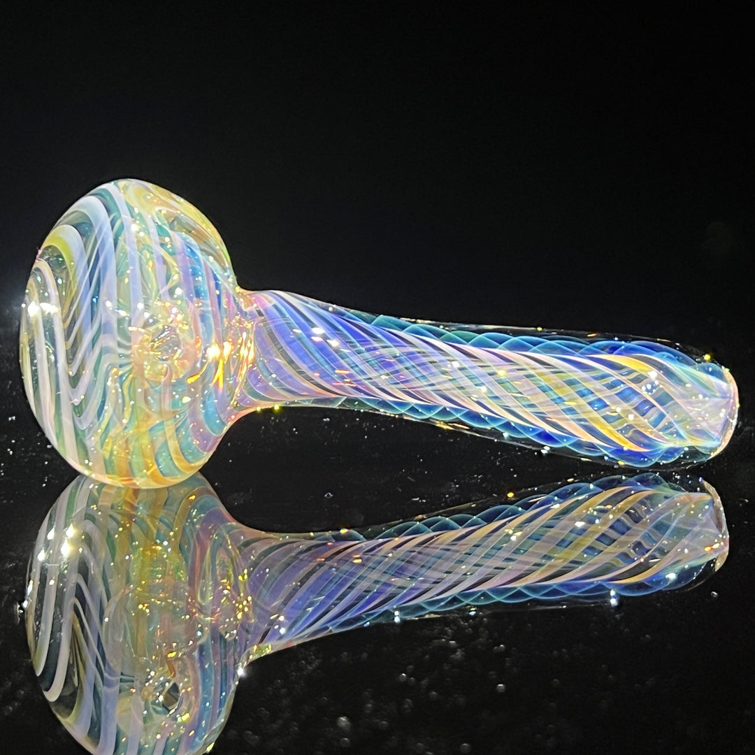 Thick Fume Pipe Green Slyme Marble Glass Pipe Chuck Glass