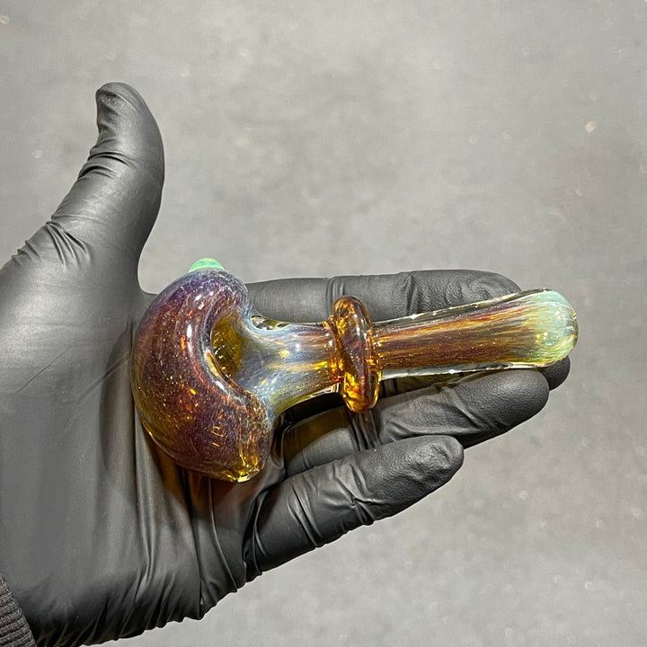 Thick Aventurine Pipe + Ryot Headcase Combo Glass Pipe Chuck Glass