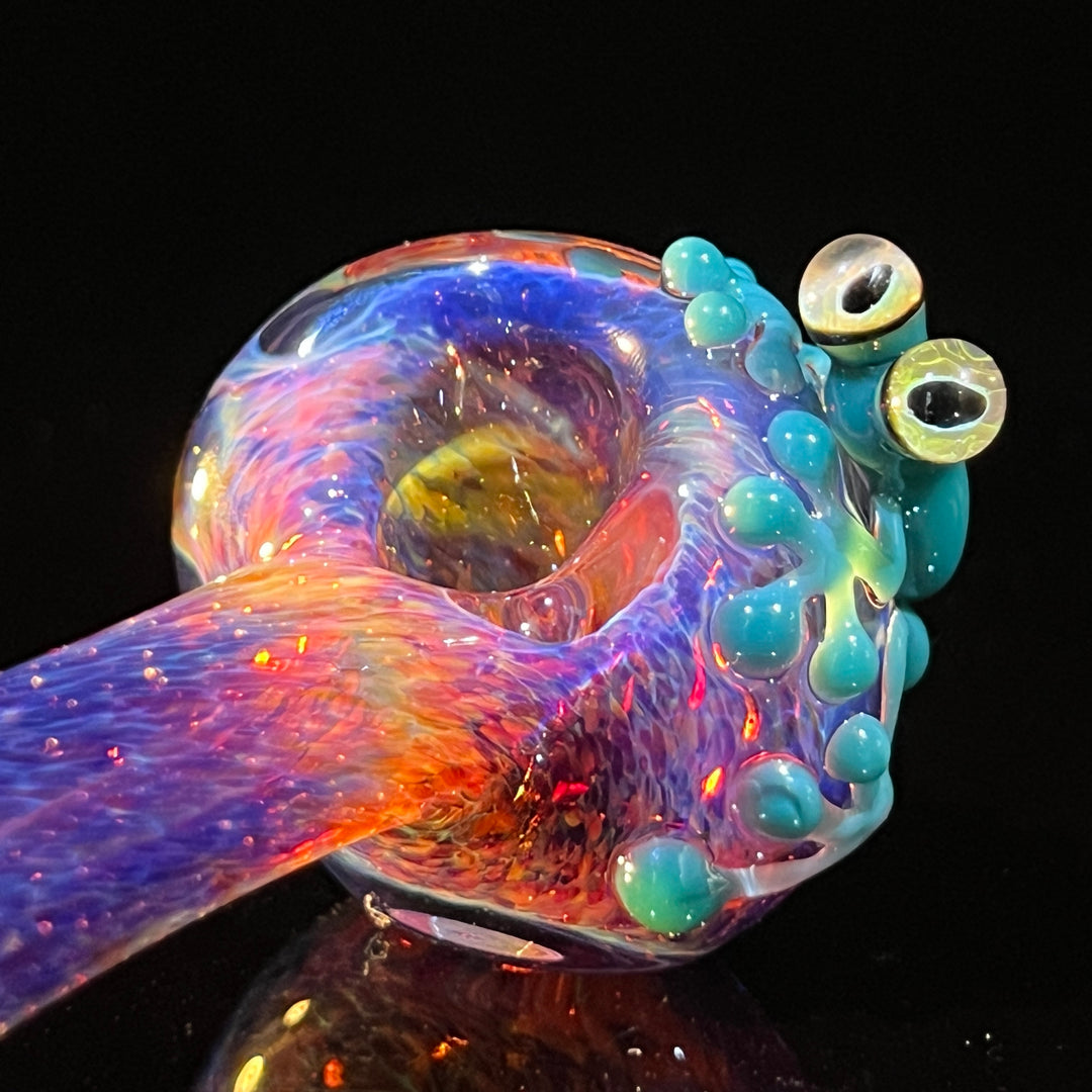 Purple Magic Frog Spoon Glass Pipe Beezy Glass   