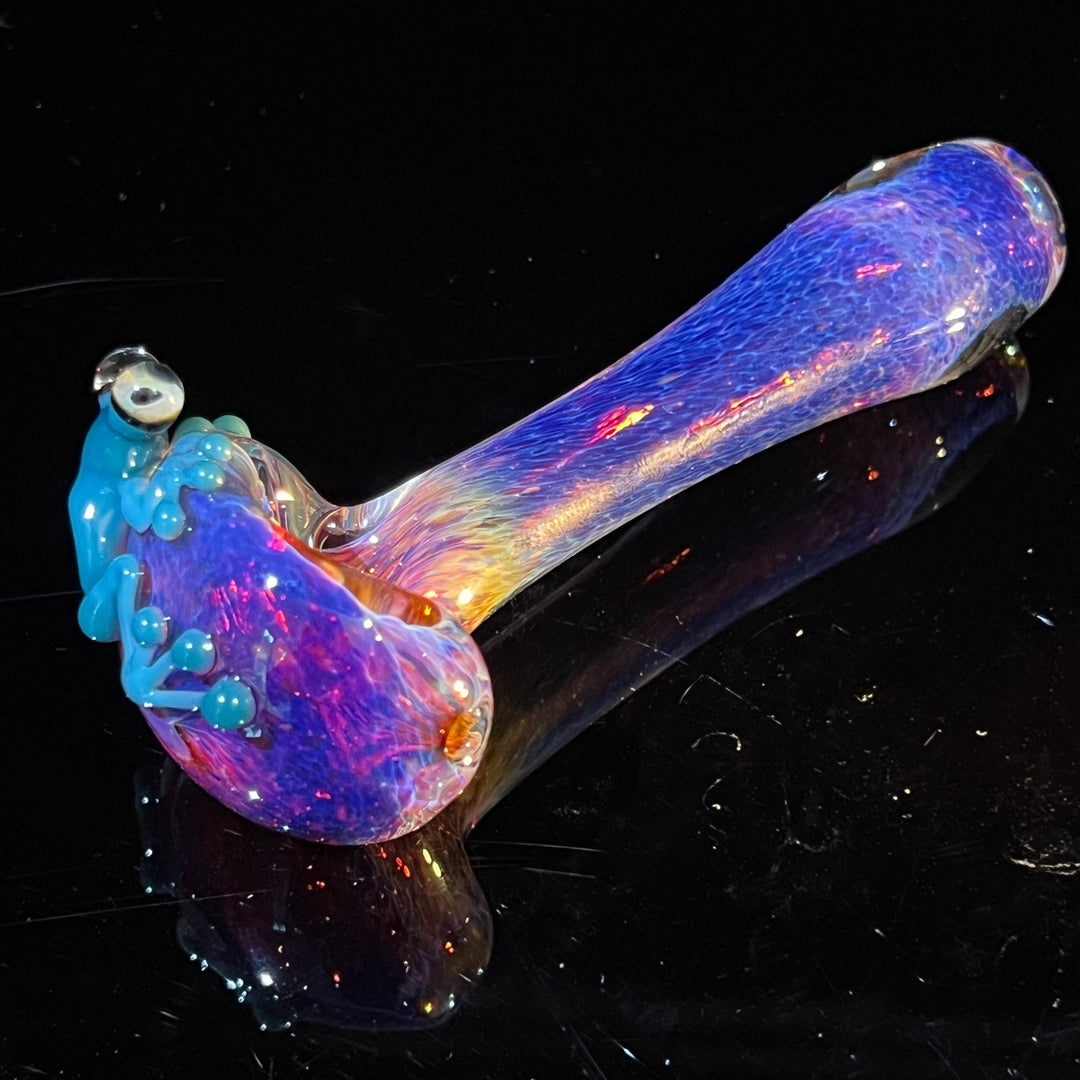 Purple Magic Frog Spoon Glass Pipe Beezy Glass   