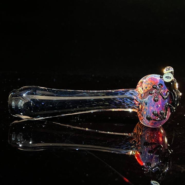 Purple Magic Frog Spoon Glass Pipe Beezy Glass   