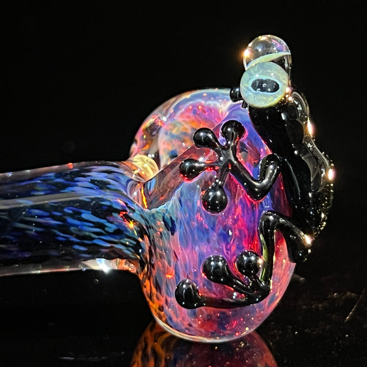 Purple Magic Frog Spoon Glass Pipe Beezy Glass   