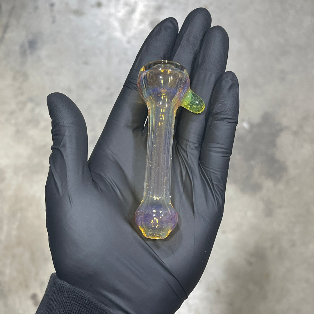 Frit Pocket Chillum Glass Pipe T-Bag Glass   