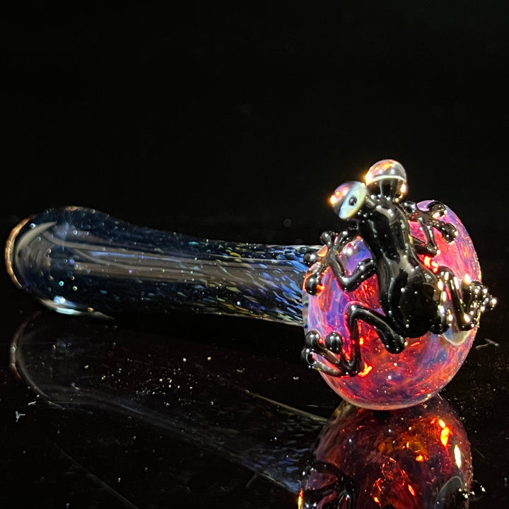 Purple Magic Frog Spoon Glass Pipe Beezy Glass   