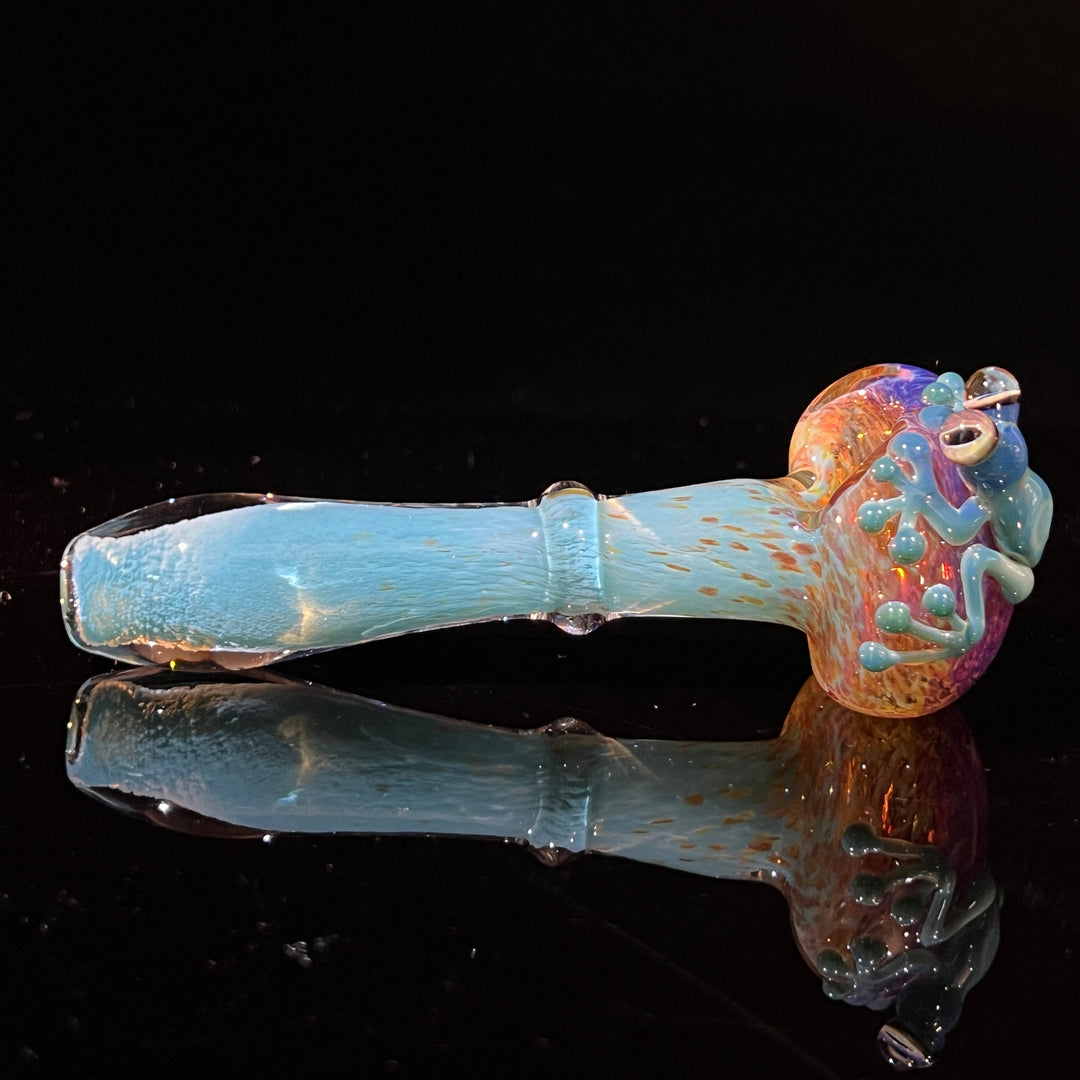 Frozen Explosion Frog Spoon Glass Pipe Beezy Glass   