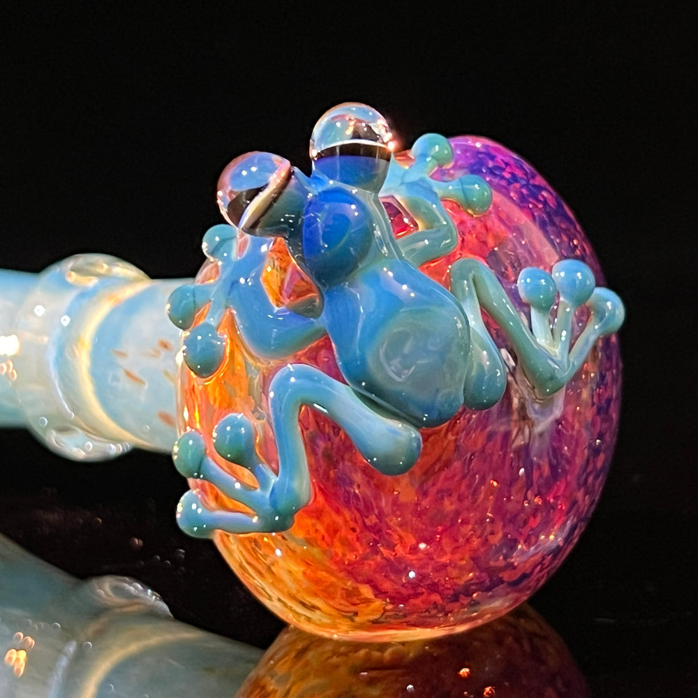 Frozen Explosion Frog Spoon Glass Pipe Beezy Glass   