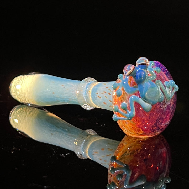 Frozen Explosion Frog Spoon Glass Pipe Beezy Glass   