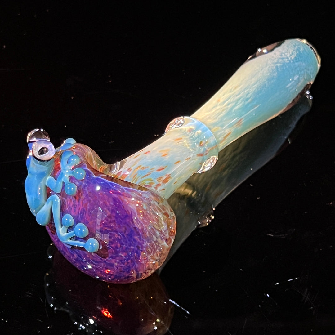 Frozen Explosion Frog Spoon Glass Pipe Beezy Glass   