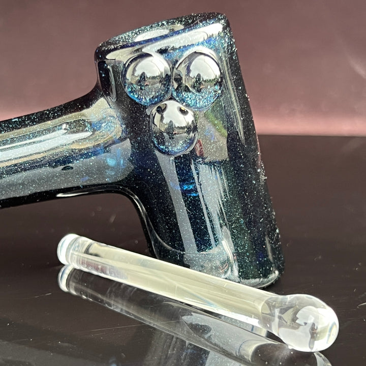 Blue Stardust Hash Hammer Glass Pipe KOP Glass   