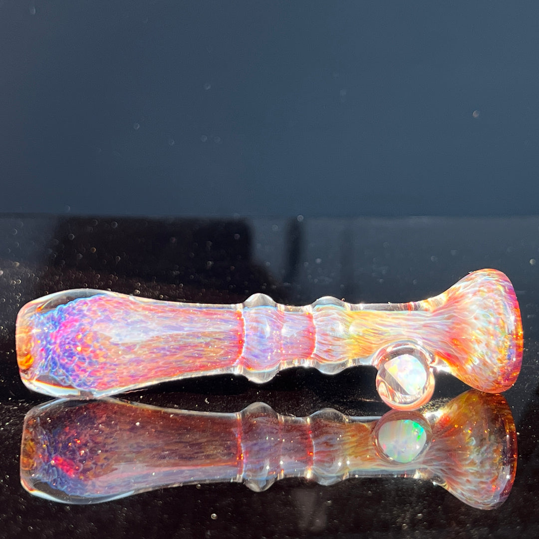 Purple Magic Opal Chillum Glass Pipe Beezy Glass   