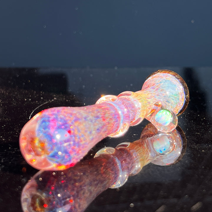 Purple Magic Opal Chillum Glass Pipe Beezy Glass   