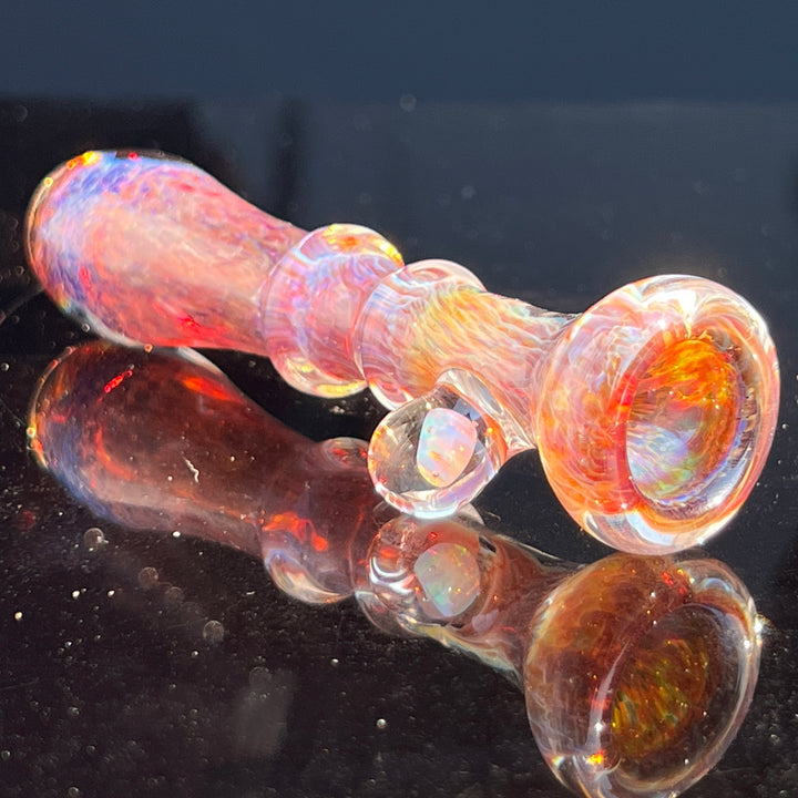 Purple Magic Opal Chillum Glass Pipe Beezy Glass   