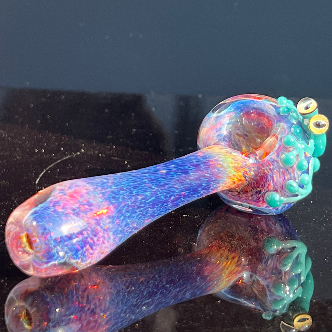 Purple Magic Frog Spoon Glass Pipe Beezy Glass   