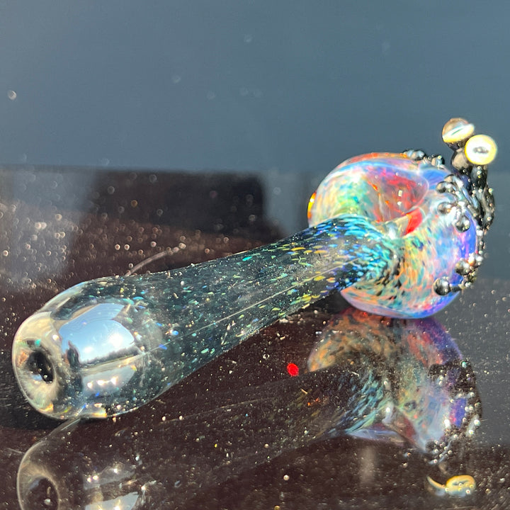 Purple Magic Frog Spoon Glass Pipe Beezy Glass   