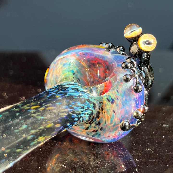 Purple Magic Frog Spoon Glass Pipe Beezy Glass   