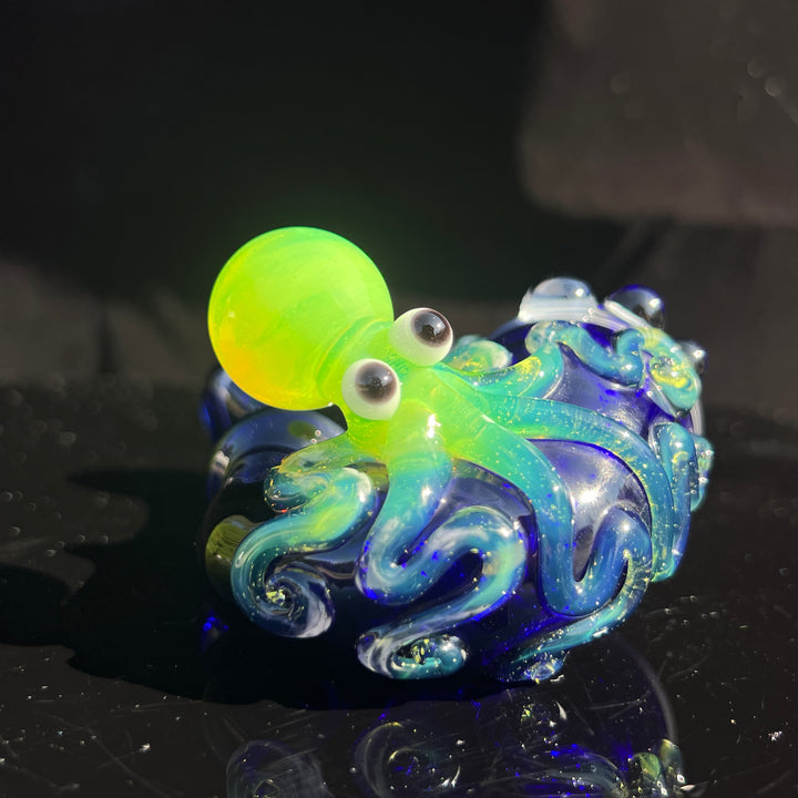 Green Slime OctoLock Glass Pipe Glass Distractions   