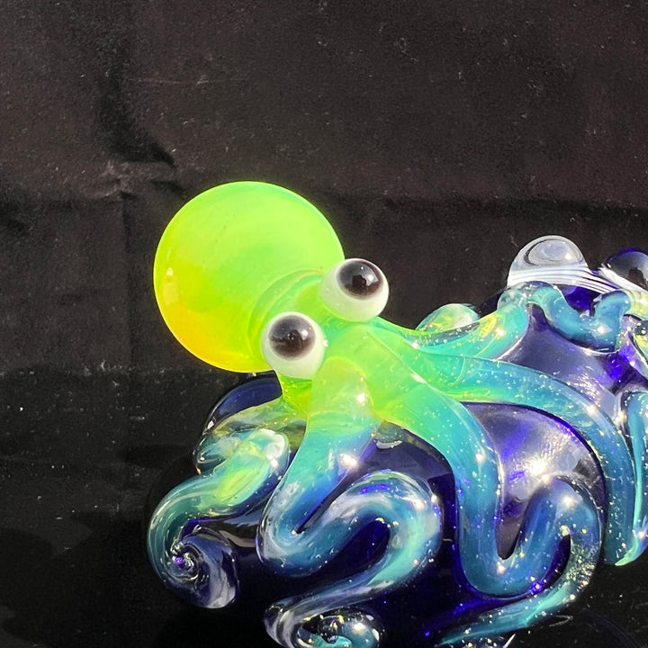 Green Slime OctoLock Glass Pipe Glass Distractions   