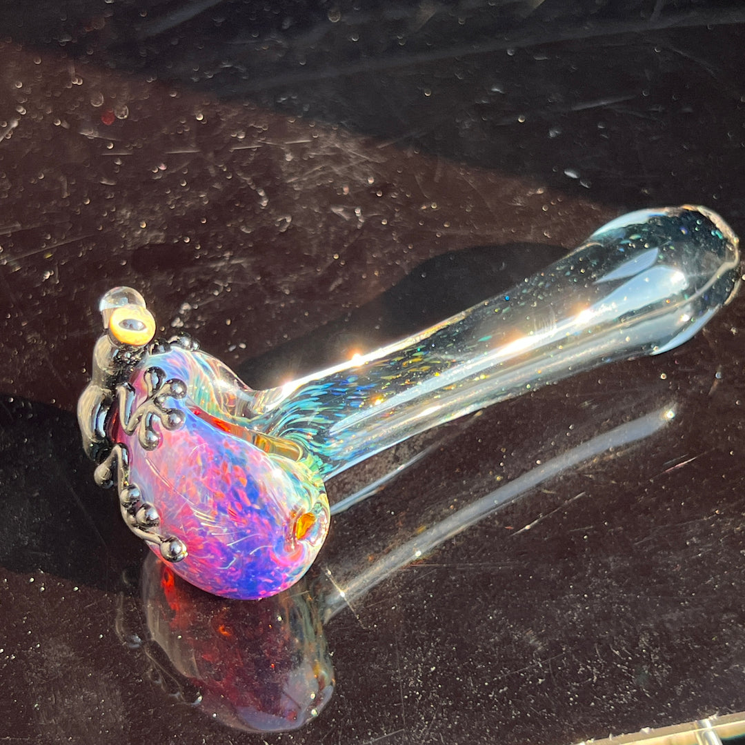 Purple Magic Frog Spoon Glass Pipe Beezy Glass   