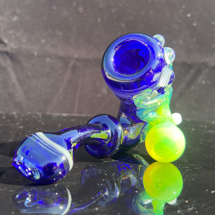 Green Slime OctoLock Glass Pipe Glass Distractions   