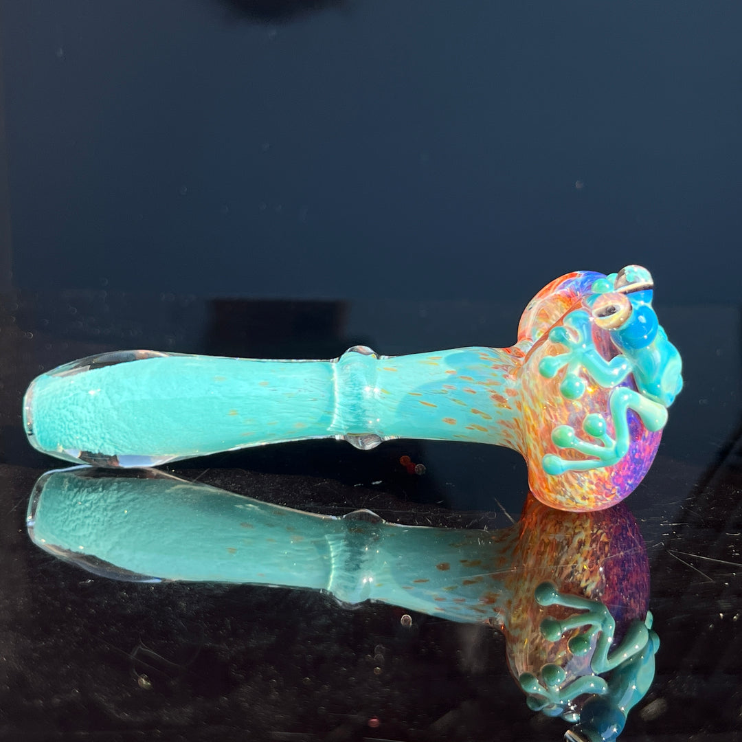 Frozen Explosion Frog Spoon Glass Pipe Beezy Glass   