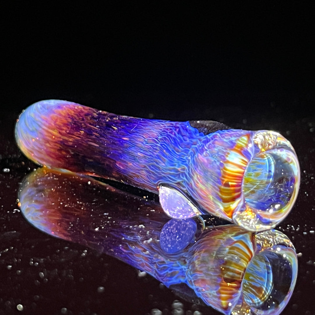 Thick Purple Chillum Glass Pipe Chuck Glass