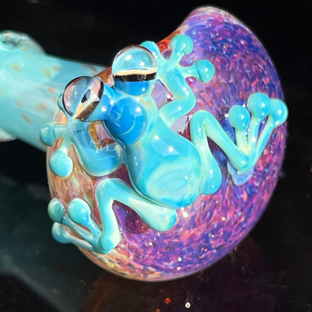 Frozen Explosion Frog Spoon Glass Pipe Beezy Glass   