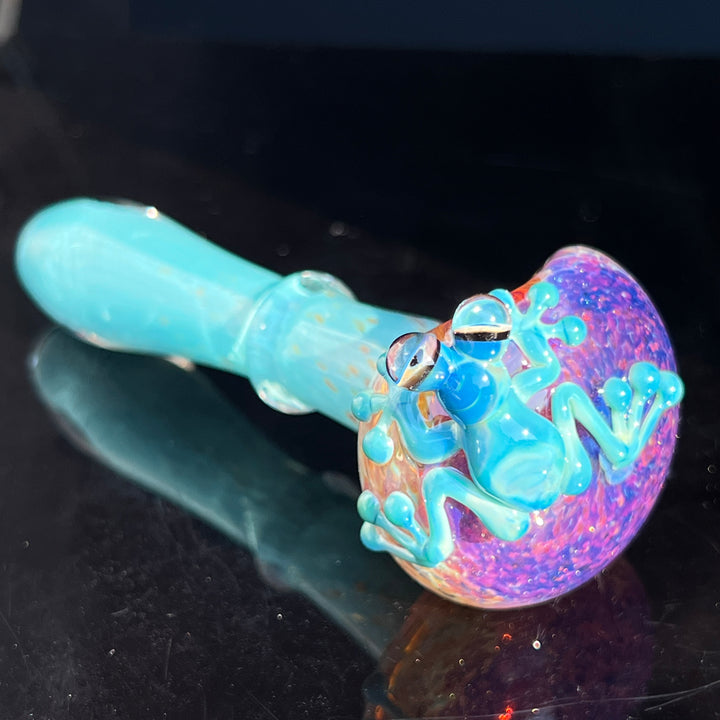 Frozen Explosion Frog Spoon Glass Pipe Beezy Glass   