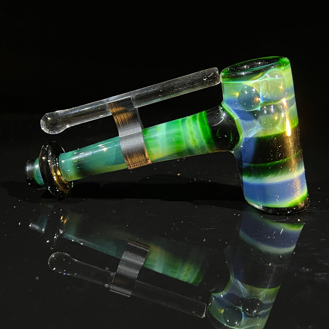 Green Money Hash Hammer Glass Pipe KOP Glass   