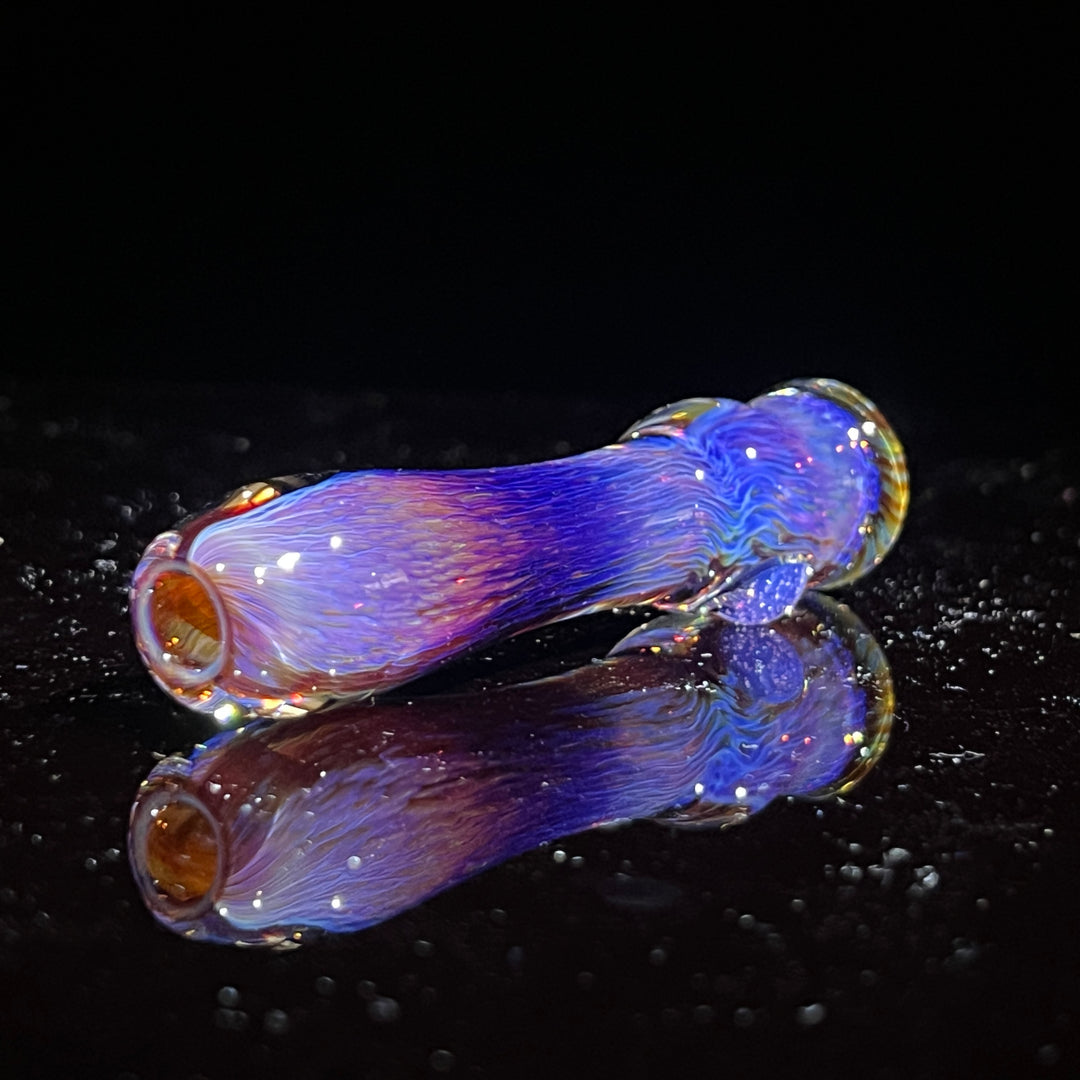 Thick Purple Chillum Glass Pipe Chuck Glass