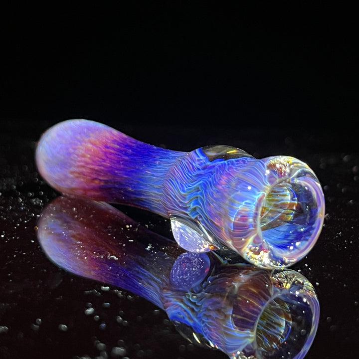 Thick Purple Chillum Glass Pipe Chuck Glass