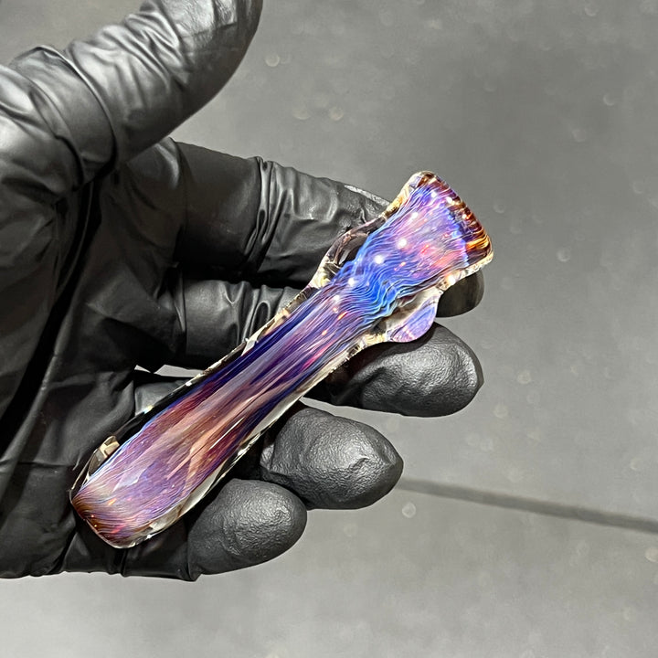 Thick Purple Chillum Glass Pipe Chuck Glass