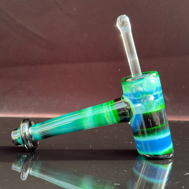 Green Money Hash Hammer Glass Pipe KOP Glass   