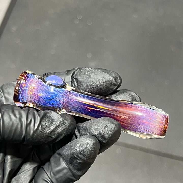 Thick Purple Chillum Glass Pipe Chuck Glass