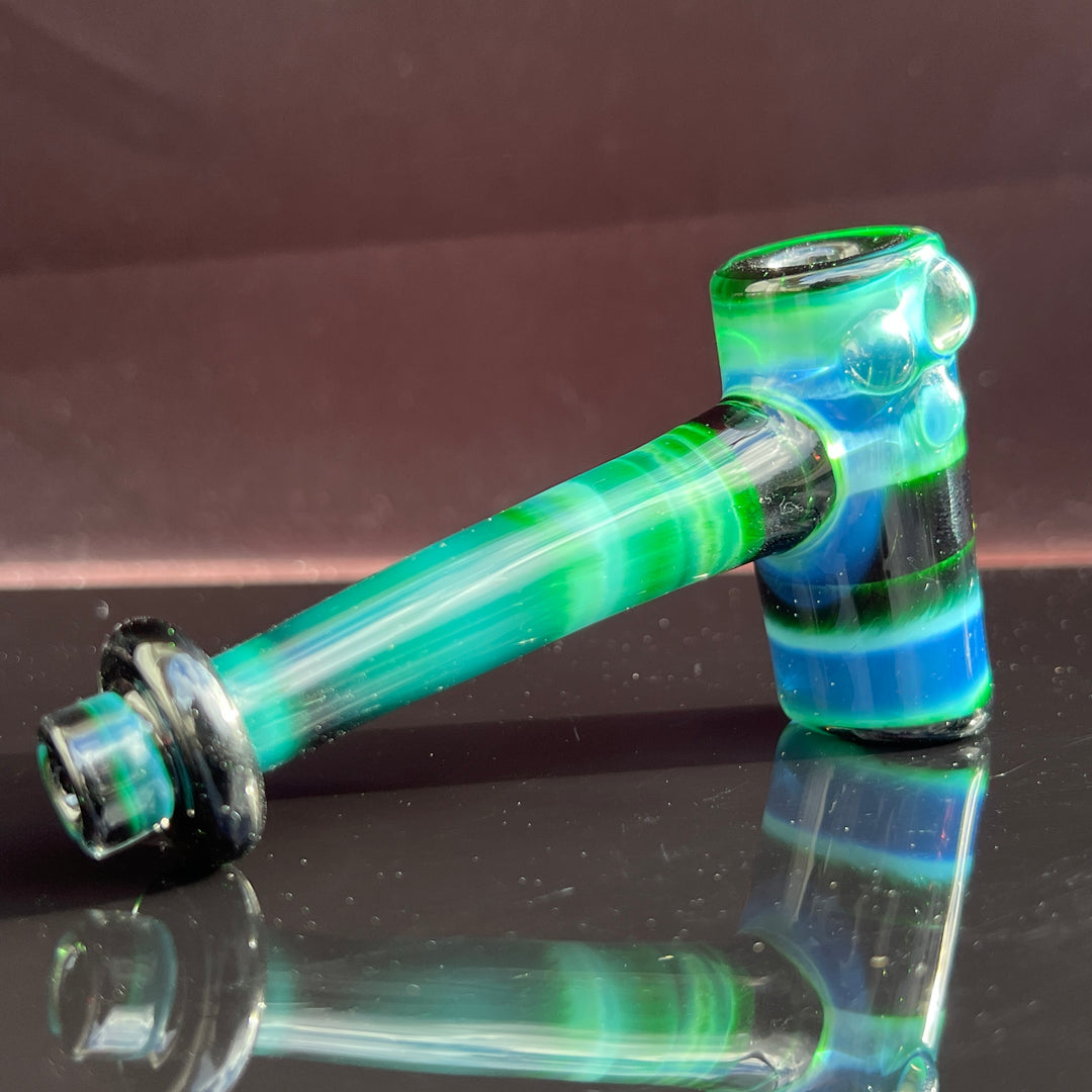 Green Money Hash Hammer Glass Pipe KOP Glass   