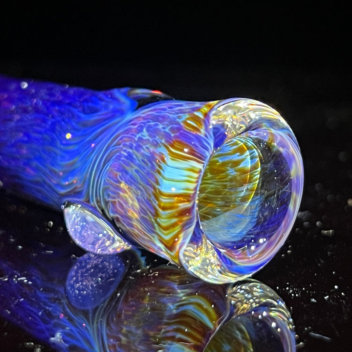 Thick Purple Chillum Glass Pipe Chuck Glass