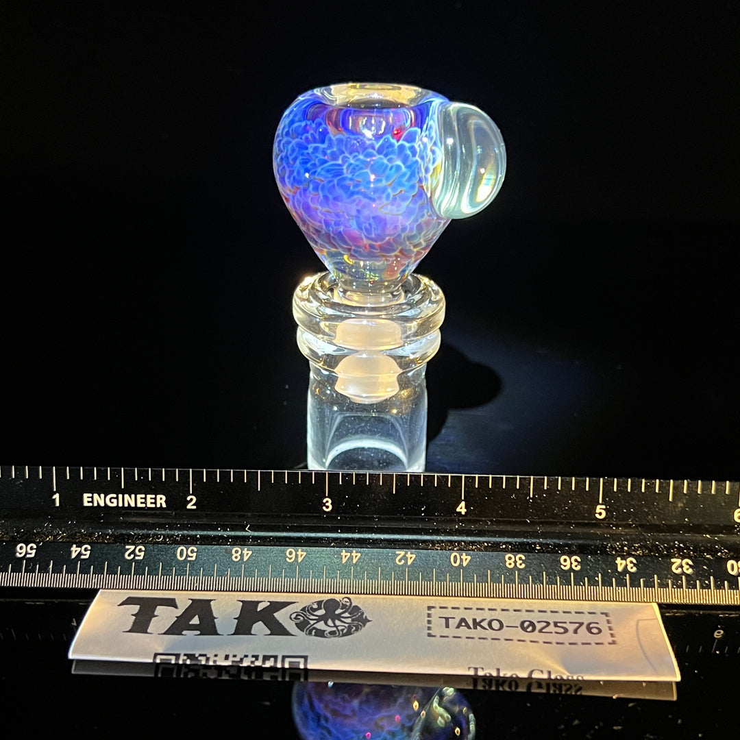 14mm Purple Nebula Pull Slide Accessory Tako Glass   