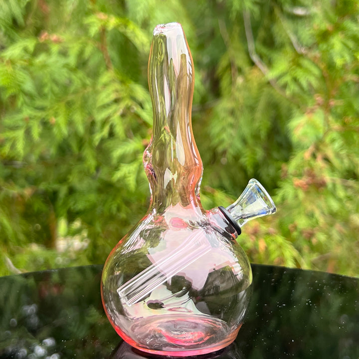 5" Gold Fumed Mini Bong Glass Pipe Mary Jane's Glass   