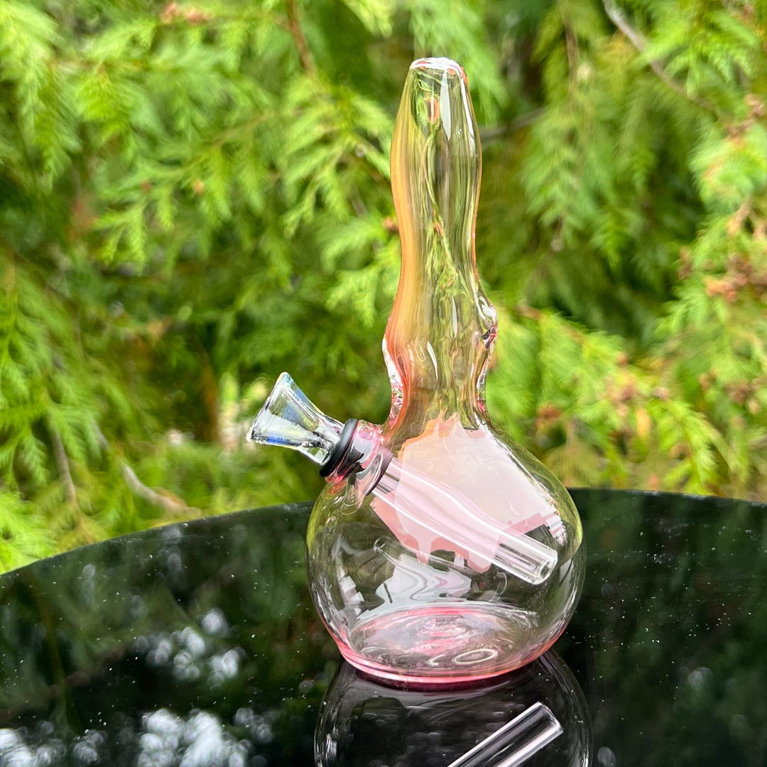 5" Gold Fumed Mini Bong Glass Pipe Mary Jane's Glass   