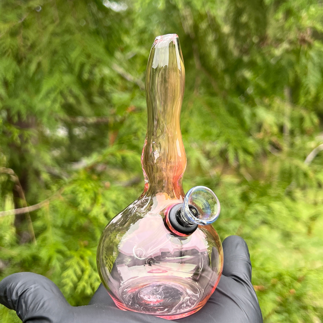 5" Gold Fumed Mini Bong Glass Pipe Mary Jane's Glass   