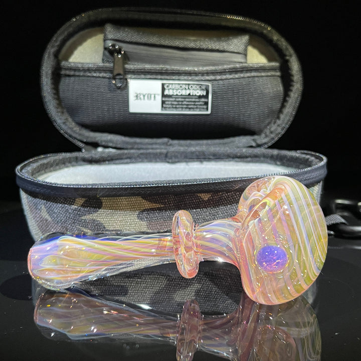 Thick Fumed Pipe + Ryot Headcase Combo Glass Pipe Chuck Glass