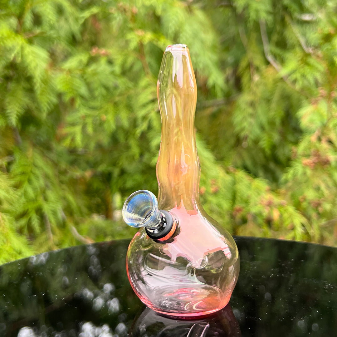 5" Gold Fumed Mini Bong Glass Pipe Mary Jane's Glass   