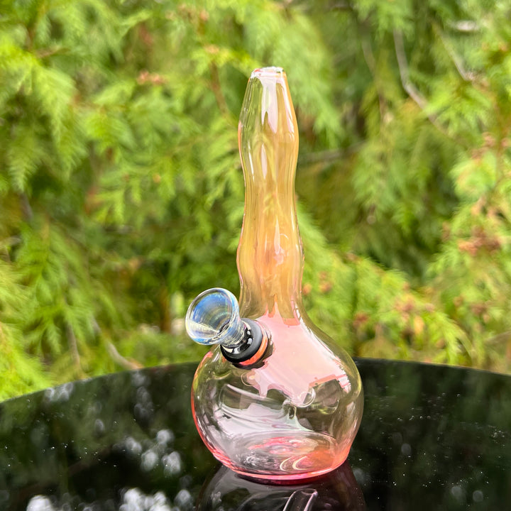 5" Gold Fumed Mini Bong Glass Pipe Mary Jane's Glass   