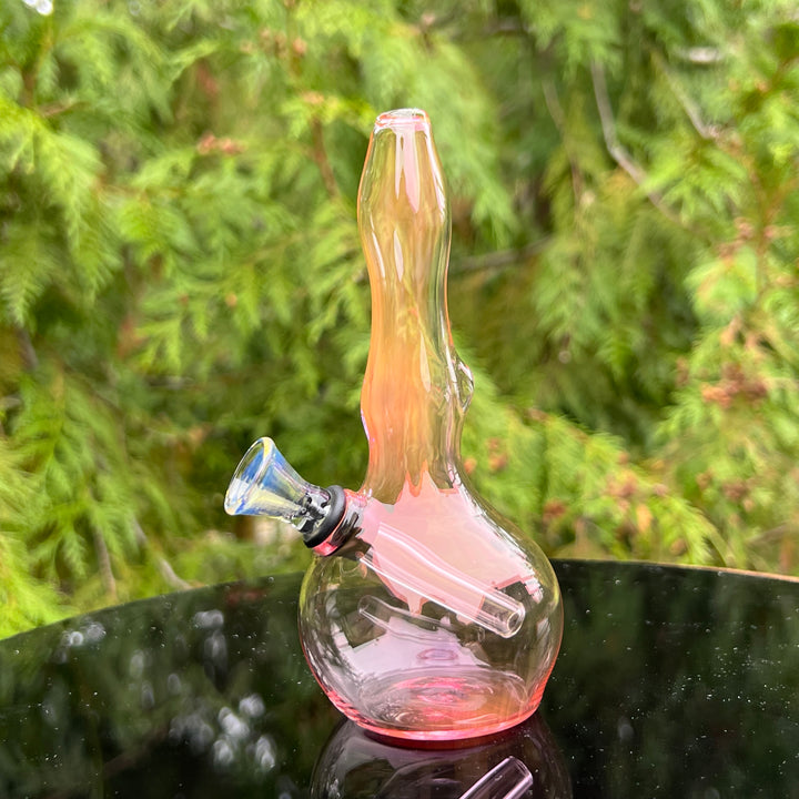 5" Gold Fumed Mini Bong Glass Pipe Mary Jane's Glass   