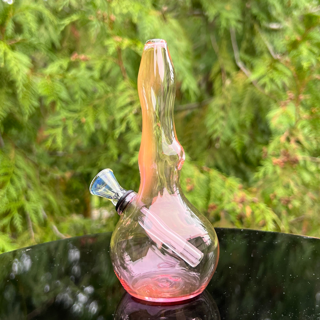 5" Gold Fumed Mini Bong Glass Pipe Mary Jane's Glass   