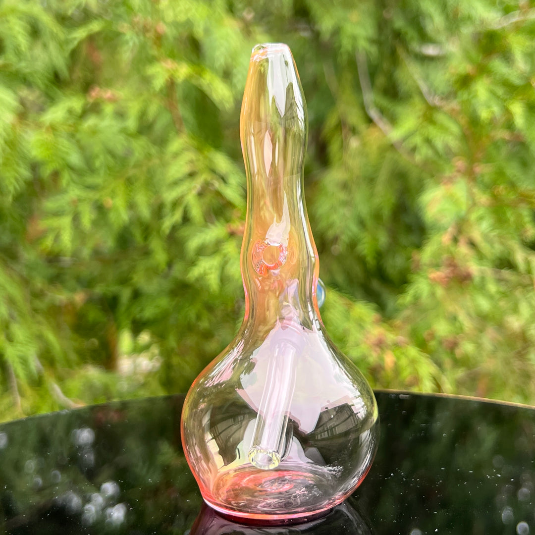 5" Gold Fumed Mini Bong Glass Pipe Mary Jane's Glass   