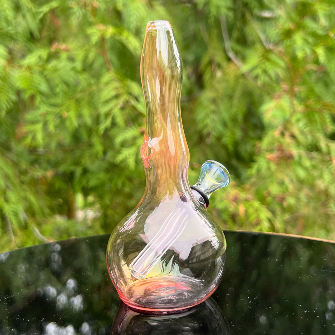 5" Gold Fumed Mini Bong Glass Pipe Mary Jane's Glass   