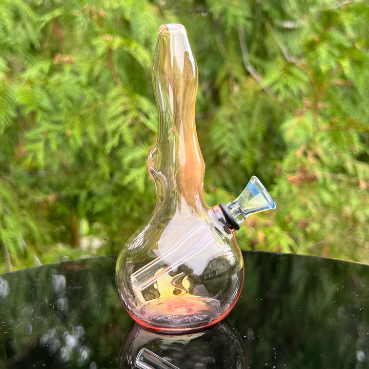 5" Gold Fumed Mini Bong Glass Pipe Mary Jane's Glass   