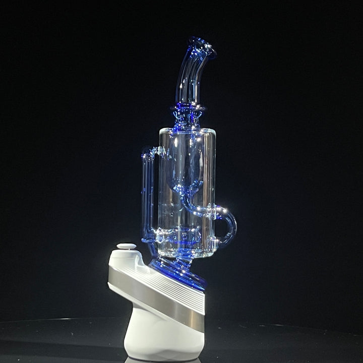 Puffco Peak Klein Recycler Attachment Glass Pipe TG Blue