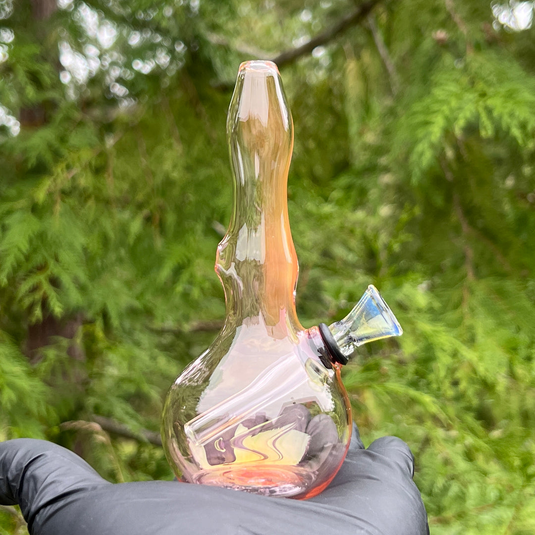 5" Gold Fumed Mini Bong Glass Pipe Mary Jane's Glass   