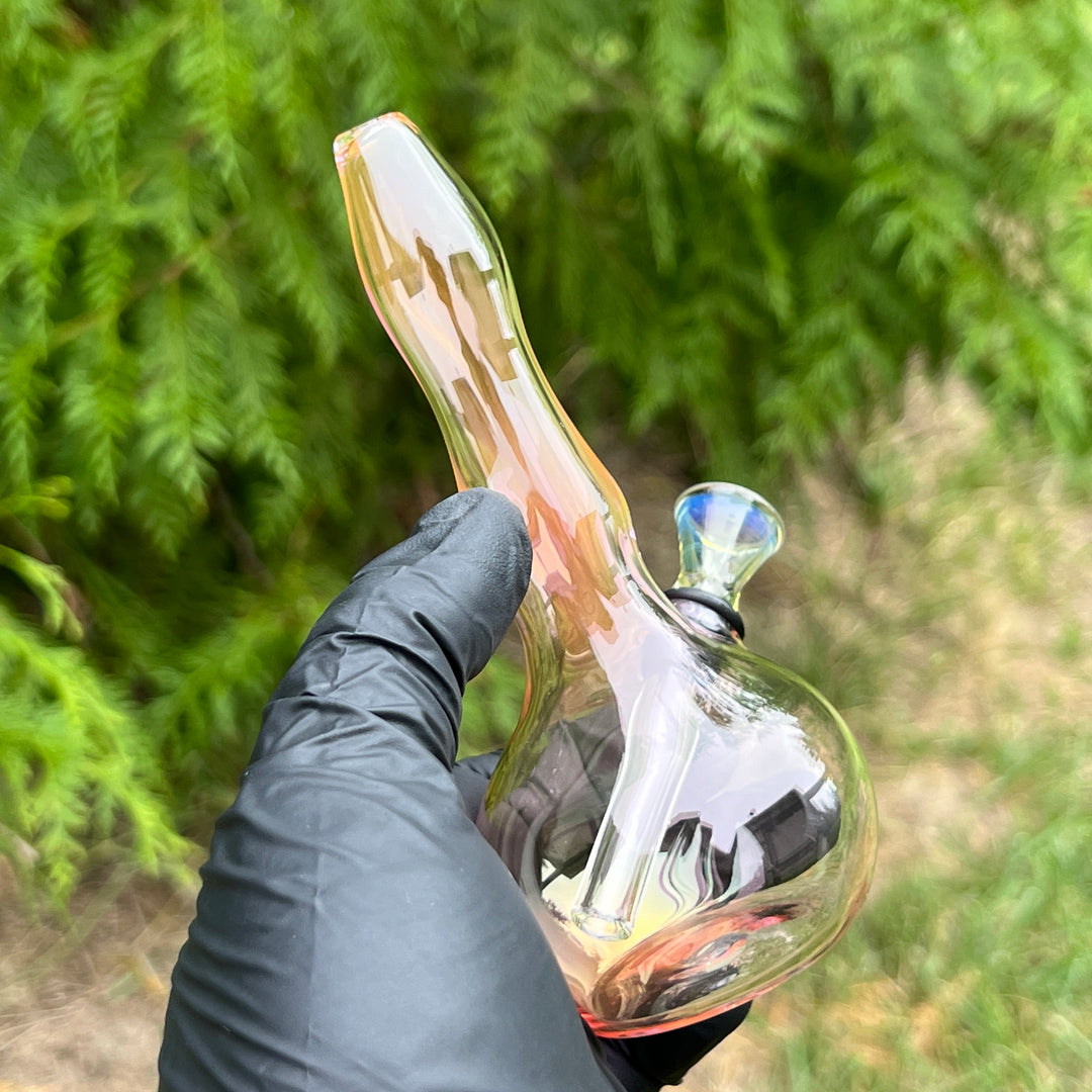 5" Gold Fumed Mini Bong Glass Pipe Mary Jane's Glass   